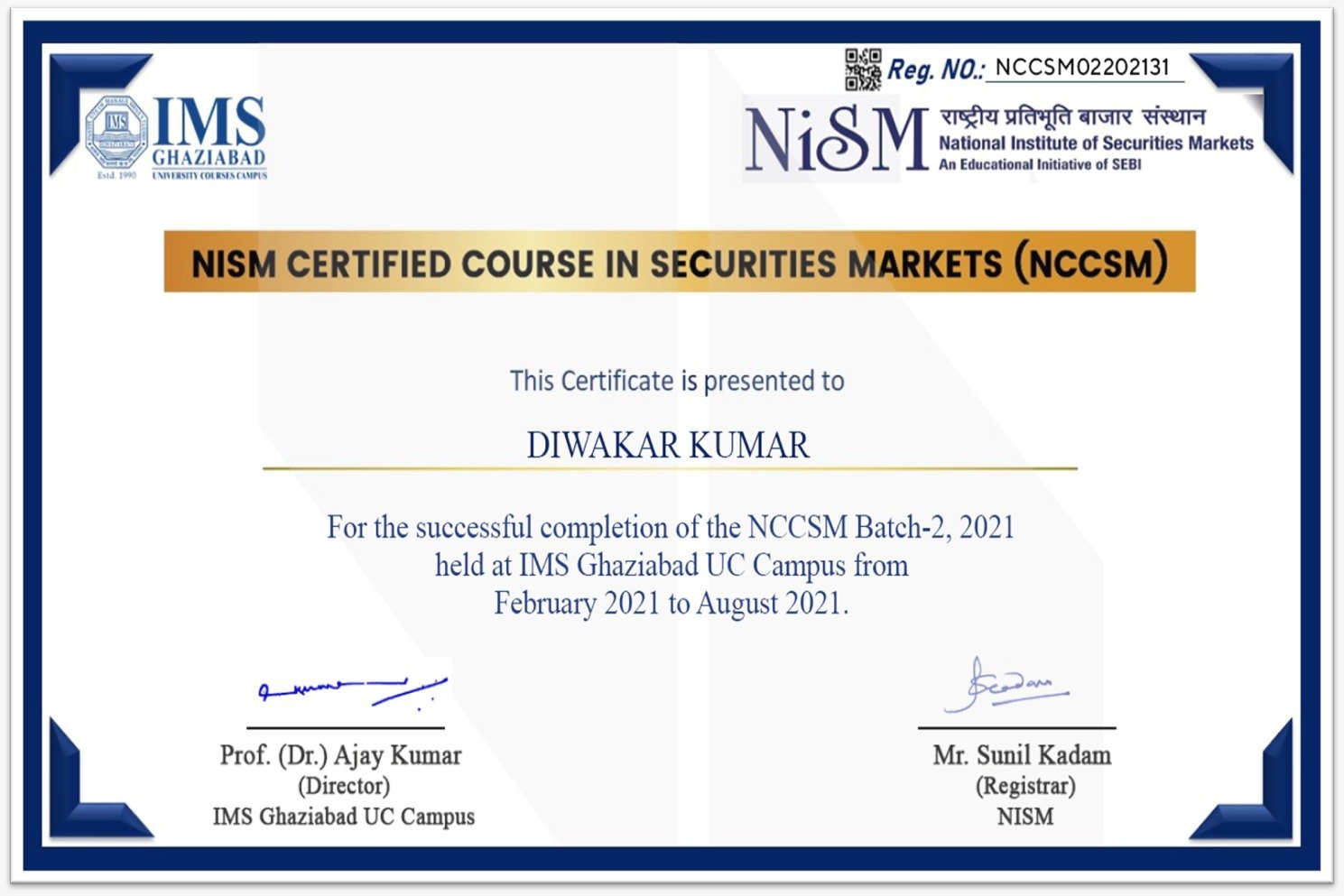 NISM Certificate