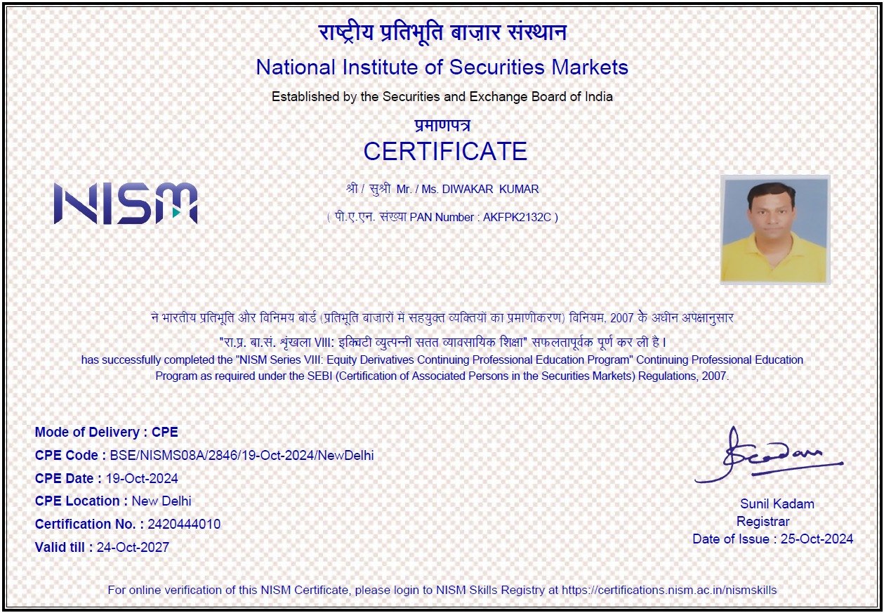 NISM Series VIII — Equity Derivatives