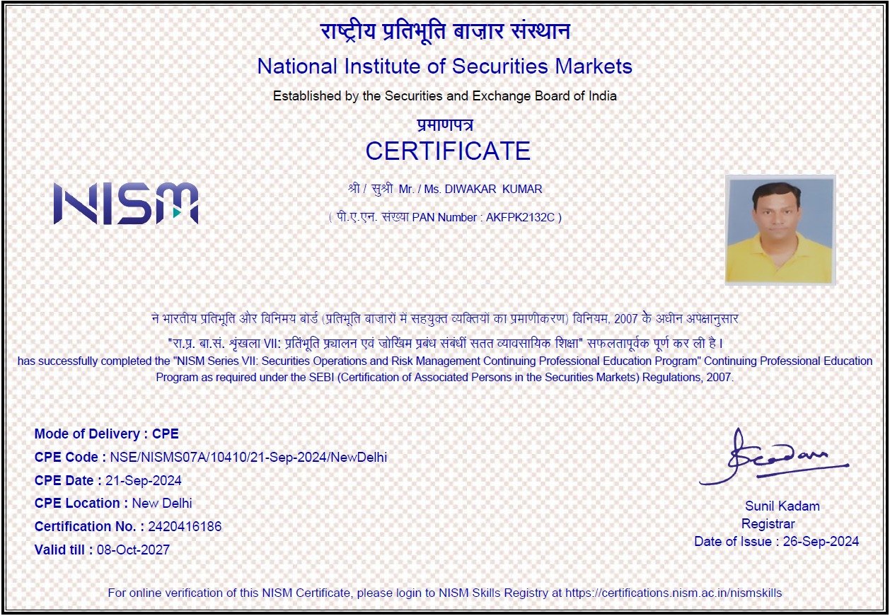 NISM Series VII — Securities Operations & Risk Management